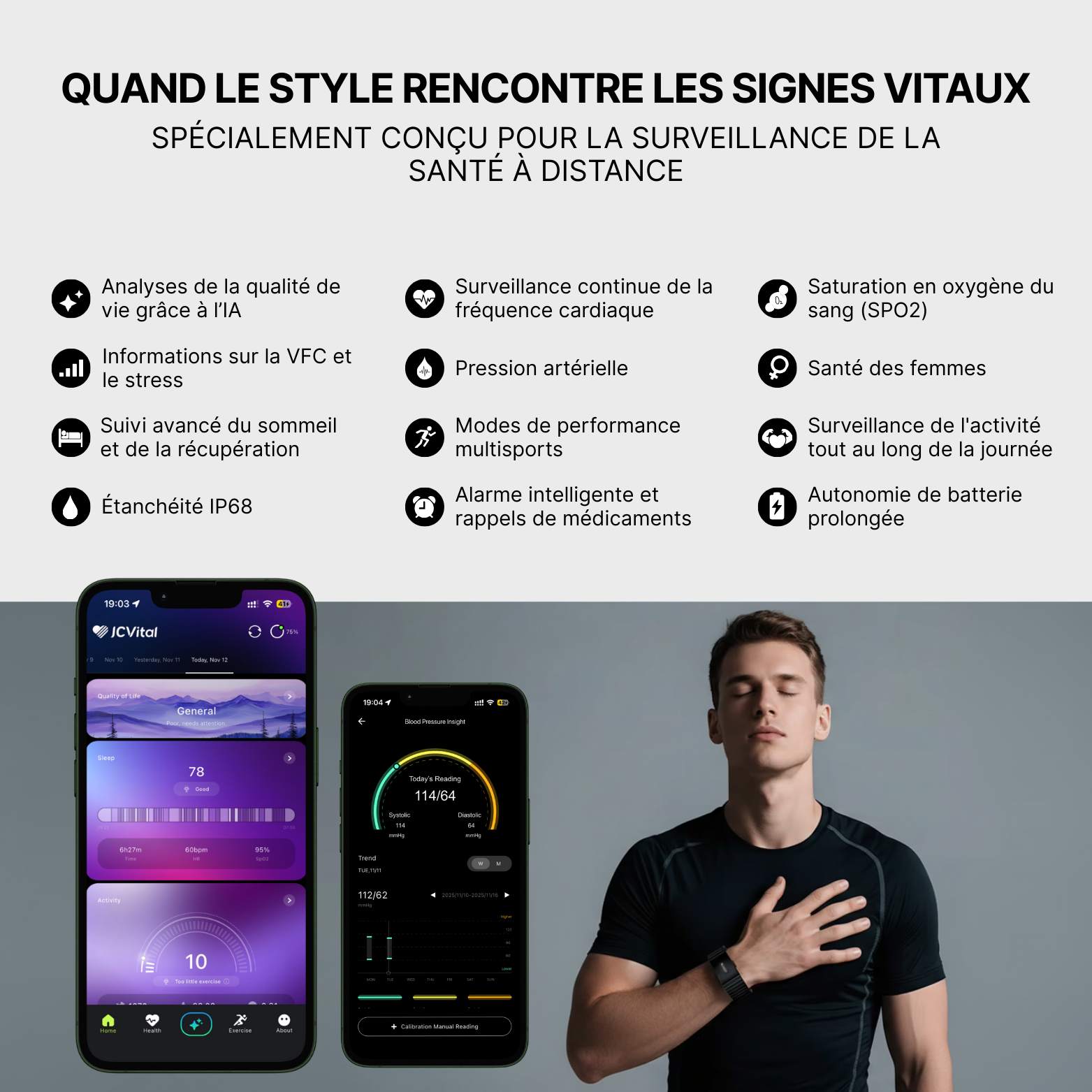 JYCEN 4.0 - La montre de santé qui vous aide à comprendre votre corps